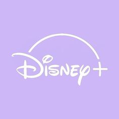 the disney plus logo on a purple background