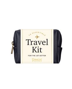 Unisex Travel Kit. Bring your own business class with a Travel Kit by Pinch Provisions. Designed for minimum space and maximum in-flight comfort, the vegan leather pouches contain 18 travel essentials. Bon voyage! Now featuring plastic-free packaging. Budget Hotel Design, Travel Kit Gift, Brightening Skincare, Leather Pouches, Essential Pouch, Small Business Gifts, Spirit Gifts, Pill Container, Life Update