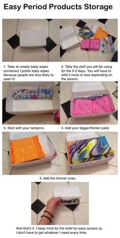 Period Travel Hacks, Period Products Organization, Period Organization Storage, Feminine Product Storage, Period Storage