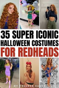 Halloween Costumes For Redheads, Costumes For Redheads, Iconic Halloween Costumes, Women Halloween Costume, Halloween Costume Ideas, Costume Ideas, Redheads, Red Hair, Halloween Costume