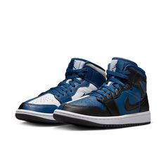 DR0501-401 Wmns Air Jordan 1, Air Jordan 1 Mid Se, Air Jordan 1 Mid, French Blue, Jordan 1 Mid, Air Jordan 1, Jordan 1, Air Jordan, Air Jordans