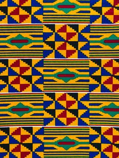 Kente Fabrics Kente Pattern Design, Midcentury Fabric, African Textiles Patterns, Kente Pattern, Ghana Flag, Africa Art Design, Kente Fabric, Kente Print, Afrique Art