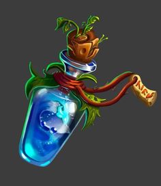 an image of a bottle with plants in it