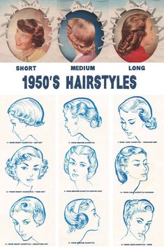 Hairstyles 1950s, 1950s Hairstyle, Hairstyles Retro, Cabelo Pin Up, 1950s Shorts, Teenage Hairstyles, 1950s Hairstyles, 50s Hairstyles, 1940s Hairstyles