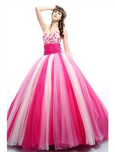 Ball gown Quinceanera Dresses Quinceanera Dresses, Fancy Dresses, Dream Dress, Quinceanera, Princess Dress, Special Occasion Dresses, Pink And White