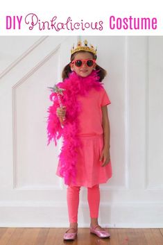 Easy Diy Book Character Costumes, Pinkalicious Costume, Pinkalicious Book, Book Character Costumes For Kids, Character Day At School, Girl Book Characters