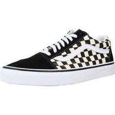 PRICES MAY VARY. Fabric: Canvas Rubber sole Leather trim, Padded insole Round toe A trusty addition to your weekend shoe lineup, these lace-up Vans sneakers look sharp in a mix of black suede and checked, two-tone canvas. Sneakers Looks, Womens Vans, Vans Sneakers, Kids Luggage, Old Skool, Skate Shoes, Black Suede, Sneakers Fashion, Two Tone