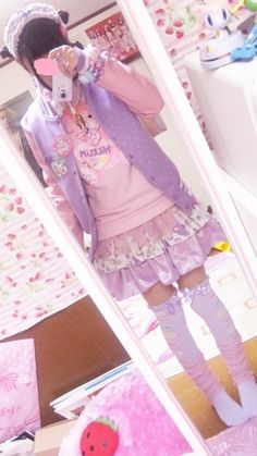 Simple and adorable fairy kei :) Fairy Kei Fashion, Kei Fashion, Pastel Goth Fashion, Gyaru Fashion, Pastel Fashion, Kawaii Fashion Outfits, Japanese Street Fashion, Sweet Lolita, Other Outfits