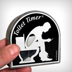 a person is holding a toilet tinter sticker