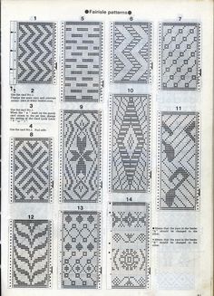 an old book with cross stitch patterns and instructions on the pages, including pictures of different designs