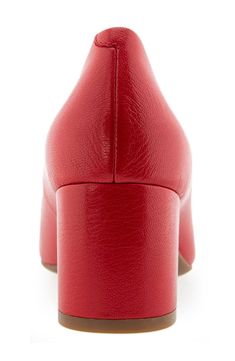 A stable block heel and Ortholite® insole bring dance floor-worthy comfort to a wardrobe-staple dress pump. OrthoLite® footbed
 Synthetic upper, lining and sole Imported Red High Block Heels With Sculpted Heel, Red Block Heels With Sculpted High Heel, Red Sculpted High Heel Block Heels, Red Round Toe Block Heels With Padded Heel, Red Block Heels With Padded Heel And Round Toe, Red Almond Toe Heels With Stacked Heel, Red Court Shoes With Reinforced Heel And Medium Width, Red Court Shoes With Reinforced Block Heel, Red Block Heels With Reinforced Heel