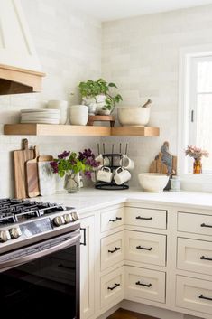 the kitchen is clean and ready to be used as a place for cooking or eating