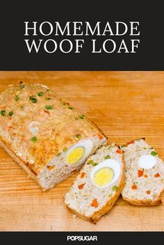 an image of homemade woof loaf with eggs on it