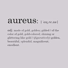 the word aureus is written in black and white on a light gray background