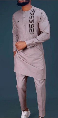 Traditional Long Sleeve Business Sets, African Mens Fashion, Men African Fashion, Latest African Wear For Men, Mens Wedding Suits, Senator Styles, African Shirt, African Wear For Men, Dashiki For Men