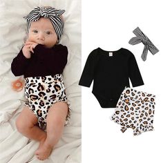 Leopard Print Pants Outfit, Printed Pants Outfits, Leopard Print Pants, Leopard Print Baby, Pants Outfits, Print Pants