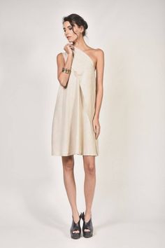 "Subscribe for Aakasha Newsletter for Special Offers and Promo Codes Paste this link below in your browser http://eepurl.com/dvUKiz FREE EXPRESS SHIPPING to the U.S. for orders over 35$* New Mini Elegant Sexy natural Beige Linen One Shoulder Dress Unique Sophisticated Extravagant Dress Perfect for different events,parties , dinners...weddings .... A definite Head Turner ♥ THE PERFECT GIFT EVER Solution ♥ ♥ I wrapped all garments in my Boutique in a special UNIQUE way ♥ I Love this Gorgeous Garme Mini Elegant Dress, Dress Extravagant, Dress One Shoulder, Dress Unique, Long Bodycon Dress, Blue Striped Dress, Maxi Shirt Dress, Party Dress Short, Mid Length Dresses