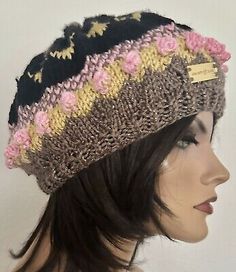 Hand Knits 2 Love Slouch Beanie Hat Fair-isle 3D Bubbles Deco Beads Designer Hip  | eBay 3d Bubbles, Slouch Beanie Hats, Hand Knits, Deco Beads, 35th Birthday, Slouch Beanie, Beanie Hat, Fair Isle, Four Seasons