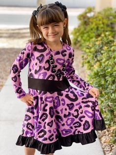 Buttery soft sleeved leopard print dress in purple! This dress is so soft and has no elastic so it's so comfortable. The black waist band is the perfect touch. This dress comes in sizes 2-12. Join our Facebook group for information on new releases, sales and more!! https://www.facebook.com/groups/201188033896837/?ref=share Praise Dance Dresses, Leopard Dress, Leopard Print Dress, Tube Dress, Little Dresses, Winter Dresses, Dance Dresses, Online Shopping Clothes, Online Clothing