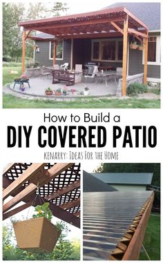 how to build a diy covered patio