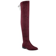 Beautiful Burgandy Color Suede. Modest Block Heel And Lace-Up Detail. Manmade Upper. Zipper Closure At Inner Ankle; Lace-Up Detail At Back. Shaft - 22-3/4" Height, 13" Circumference. 1" Heel. Shaft Height And Circumference Will Vary By Size. Manmade Sole. Brand New In The Box. Never Worn! All Measurements Are Approximate Chic Burgundy Knee-high Boots, Elegant Burgundy Knee-high Boots, Brown Thigh High Boots, Brown High Boots, Marc Fisher Boots, Dress Boots Women, Knee High Boots Flat, Black Thigh High Boots, Snakeskin Boots