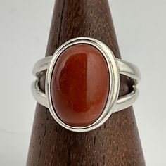 Vintage Red Agate Sterling Silver Split Shank Oval Statement Ring, UK Size N1/2, US Size 6 3/4, EU Size 53 1/4, Stamped 925, Front Max Length 16.2mm, Weight 6.40 Grams, Lovely Condition Elegant Oval Ruby Ring With Natural Stones, Adjustable Oval Ruby Ring, Brown Oval Rings With Natural Stones, Brown Oval Gemstone Rings, Oval Brown Rings With Natural Stones, Red Oval Rings With Natural Stones, Oval Brown Ring With Natural Stones, Classic Oval Carnelian Jewelry, Polished Carnelian Oval Rings