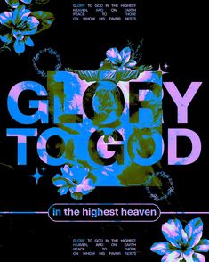 glory to god in the highest heaven cd cover art print design graphic illustration typograph