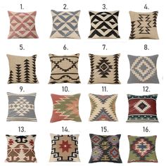 the different types of pillows that are available for purchase in stores and online shoppers