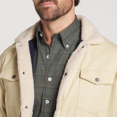 Reminiscent of the Wild West and simpler times, the Daggett County Washed Twill Jacket features a snap button closure and angled pockets to keep your hands warm during the fall and winter months. This classic jacket is perfectly designed to layer with our long sleeve pocket tees and classic stretch chino pants for a rugged look that doesn't sacrifice comfort. 100% Cotton Washed Twill 100% Polyester Fleece Liner Snap Button Closure Angled Side Pockets Model Pictured is Wearing Medium Pocket Tees, Simpler Times, Rugged Look, The Wild West, Twill Jacket, Classic Jacket, Stretch Chinos, Chino Pants, Model Pictures