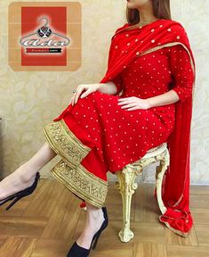 Flashy Red Dress Red Salwar Kameez, Red Salwar Suit, Dupatta Top, Salwar Suits Party Wear, Rayon Kurti, Black And Pink Dress, Kurta Dress, Embroidery Suits Design