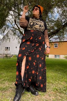 Plus Size Alt Outfits, Grunge Plus Size Outfits, Alternative Outfits Plus Size, Plus Size Alt Fashion, Plus Size Alt, Grunge Plus Size, Fall Fashion Outfit Ideas, Outfit Ideas Plus Size, Halloween Skirt