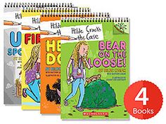 four children's books with the title bear on the loose