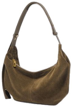 Brown Suede Shoulder Bag For Fall, Brown Suede Shoulder Bag For Work, Suede Shoulder Bag For Work, Suede Shoulder Bag With Suede Lining For Work, Trendy Khaki Leather Shoulder Bag, Fall Suede Shoulder Bag For Daily Use, Modern Suede Shoulder Bag With Suede Lining, Suede Bags With Metal Hardware For Daily Use, Modern Suede Shoulder Bag With Textured Leather