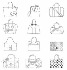 Accessories Design Sketch, Fashion Knowledge, Ib Art, It Bags, Bag Illustration, Fashion Drawing Sketches, Fashion Drawing Tutorial, Drawing Bag, Female Shoes