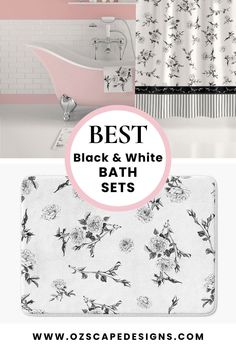 the best black and white bath sets for your bathroom design needs to be in style