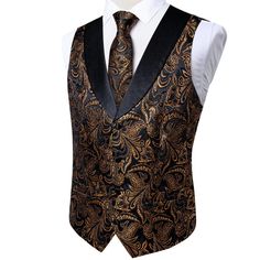 FEATURES Includes: Waistcoat, Necktie, Pocket Square and Cufflinks Material: 100% Handmade Silk Occasion: Wedding, Party, Business, Daily Look Gives your wardrobe an upscale look Free Worldwide Shipping