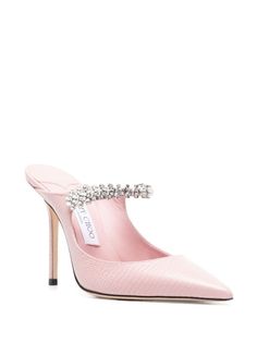 Jimmy Choo Bing 100mm Pumps - Farfetch Jimmy Choo Bing, Lizard Skin, Jimmy Choo Heels, Pink Pumps, Iconic Bags, Demi Fine Jewelry, Van Cleef Arpels, Boot Bag, Flat Boots