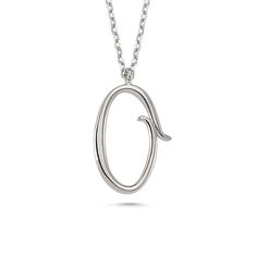 O Letter Mini Initial Silver Necklace - amoriumjewelry O Initial, Rose Gold Initial Necklace, O Letter, G Initial, Initial Necklace Silver, Initial Necklaces, Sterling Silver Initial, Initial Pendant, Letter Necklace