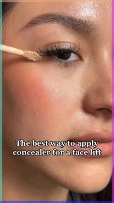 Makeup hacks for a concealer face lift. Try this beauty hack and let us know, did it work for you? Face Lift Makeup Concealer, How To Lift Face With Makeup, Where To Put Concealer To Lift Your Face, Concealer Lift Face, Lifted Makeup Tutorial, Face Lift With Makeup, Contouring With Concealer, Lifting Makeup Tutorial, Face Lift Makeup Tutorial