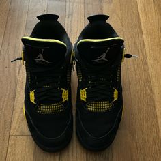 Size 9.5 Men Jordans For Men, Jordan Shoes, Black N Yellow, Mens Shoes Sneakers, Shoes Sneakers, Men's Shoes, Man Shop, Yellow, Sneakers