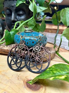 Hand made with love. Sacred Geometry Inspired Mandala Earrings Brass Lotus Charm ॐ Geometry Mandala, Sacred Geometry Mandala, Mandala Earrings, Sacred Geometry, Geometry, Jewelry Earrings Dangle, Lotus, With Love, Etsy Earrings