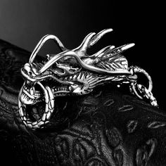 Men's Punk Silver Dragon Head Pendant Necklace Rock Biker Jewelry Chain 24" Gift | eBay Silver Biker Jewelry For Streetwear, Rock Style Metal Jewelry For Streetwear, Punk Stainless Steel Jewelry For Bikers, Punk Stainless Steel Jewelry For Biker Events, Punk Style Stainless Steel Jewelry For Biker Events, Rock Style Metal Jewelry For Halloween, Silver Stainless Steel Biker Jewelry, Biker Style Stainless Steel Jewelry For Biker Events, Biker Jewelry For Halloween Gift