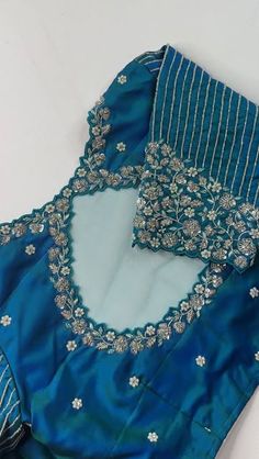 Blouse Works Latest Designs, Magam Works For Blouses Latest, Designer Work Blouses, Bridal Aari Work Blouse Designs Latest, Fashionable Blouse Design, Saree Blouse Work Designs, Wedding Blouse Back Neck Designs, Aari Work Blouse Back Neck Design, Blue Saree Blouse Designs