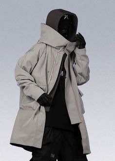 23 AW Combat Cloaks - Jiye Heavy Industry - X Techwear Cloak, Techwear Coat, Body Combat, Portfolio Fashion, Rad Clothes, Heavy Industry, Model Inspo, Shopping Hacks, Cloak