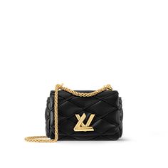 LOUIS VUITTON® - Pico Go-14 - Black Louis Vuitton Official, Timeless Handbag, Designer Style, Vuitton Bag, Small Handbags, Product Name, Bags Designer Fashion, Exclusive Bag, Leather Chain