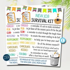 New Job Survival Kit Tag, Congratulations New Career Gift Ideas, Dream Job New Employee Printable Survival Kit, Digital Editable Template Corporate Survival Kit, Hr Survival Kit Ideas, New Boss Survival Kit, Boss Appreciation Day, Moving Survival Kit Gift, Survival Kit Gifts For Coworkers, New Manager Survival Kit, Employee Survival Kit Ideas, Manager Survival Kit Ideas