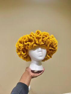 Handmade crochet hat one size fits most Bonnet Au Crochet, Crochet Outfit, Bonnet Crochet, Yellow Hat, Hat Crochet, Cropped Tube Top, Crochet Beanie, Crochet Hat, Birthday Boy