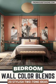 bedroom wall color blends 20 stylish two tone ideas