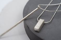 Vertical long bar silver pendant necklace STN19 | Etsy Minimalist Sterling Silver Bar Necklace With Rectangular Pendant, Simple Silver Rectangular Pendant Jewelry, Minimalist Sterling Silver Rectangular Necklace, Silver Minimalist Necklace With Rectangular Pendant, Minimalist Rectangular Sterling Silver Necklace, Simple Sterling Silver Necklace With Rectangular Pendant, Simple Silver Necklace With Rectangular Pendant, Simple Rectangular Silver Jewelry, Minimalist Silver Square Necklace