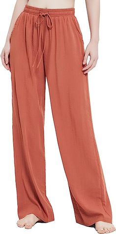 Urban CoCo Women's Elastic Waist Drawstring Casual Pants Straight Leg Lightweight Loose Trousers with Pockets Pants Straight Leg, Female Friends, Pants Straight, Pair Of Pants, Amazon Women, Oversize Hoodie, Edgy Fashion, Clothing Store